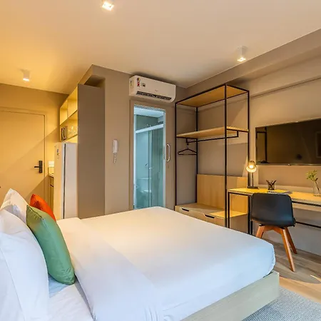 Apartamentos Novos Proximos Ao Masp E A Metros Da Estacao Consolacao E Avenida Paulista - Next Haddock Sao Paulo Room photo